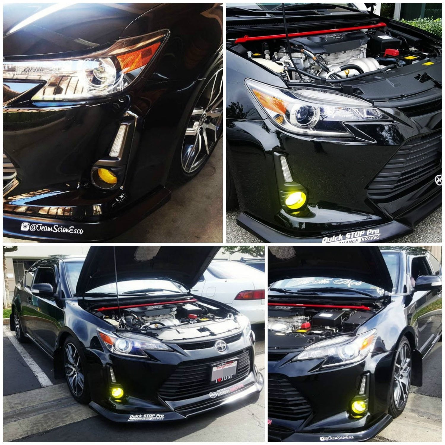 High-Performance Yellow Lens Fog Lights Kit with Bulbs, Bezel Cover & Wiring Harness for 2014-2016 Scion tC - Enhanced Visibility for Night Driving & Foggy Conditions
