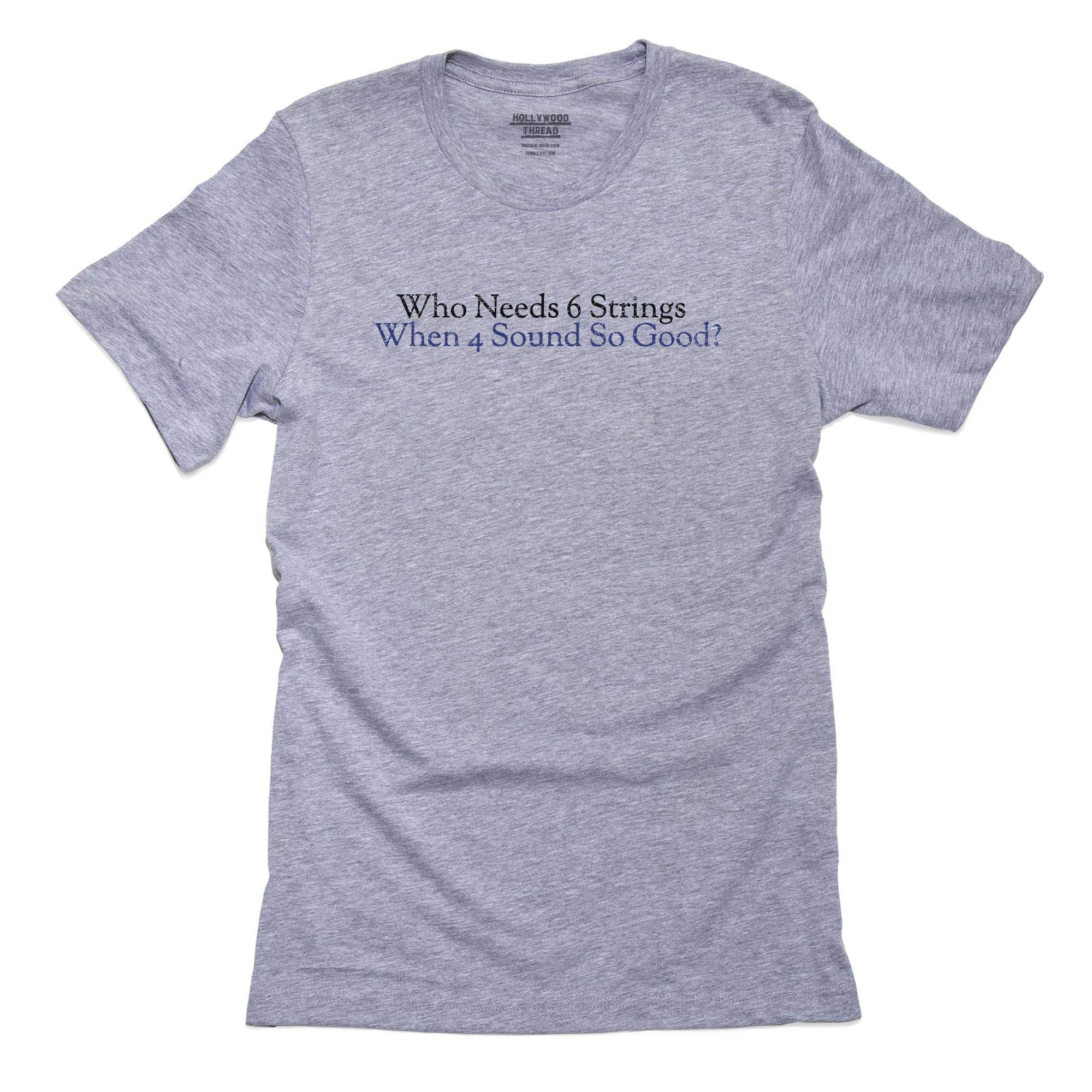 4-String Bass Guitar Lover's T-Shirt for Men - Funny Music Tee for Bass Players & Musicians - Perfect for Gigs, Band Practice & Casual Wear