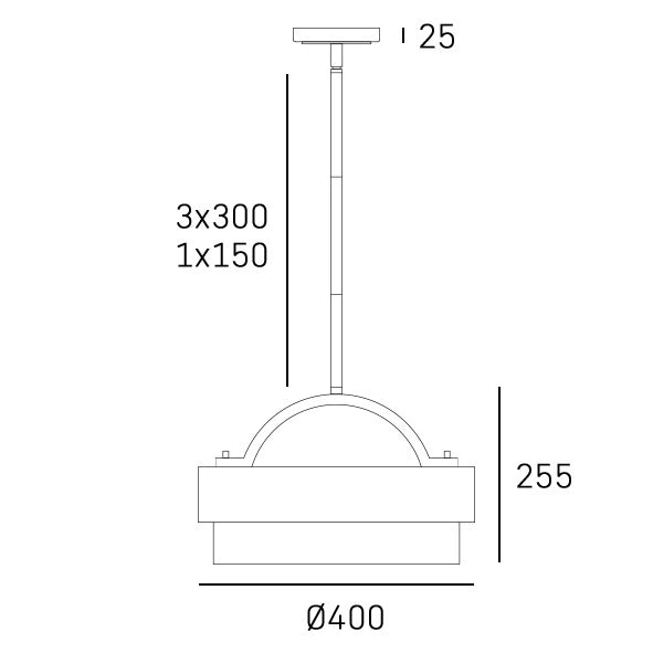 Coburg 6Lt Dual Mount Pendant Light Fixture - Modern Ceiling & Wall Lighting for Kitchen, Dining Room & Bedroom