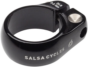 Salsa Lip Lock Seat Collar - 30.8mm Black Bike Seatpost Clamp for Mountain & Road Bikes - Secure & Durable Cycling Accessory for Commuting & Trail Riding