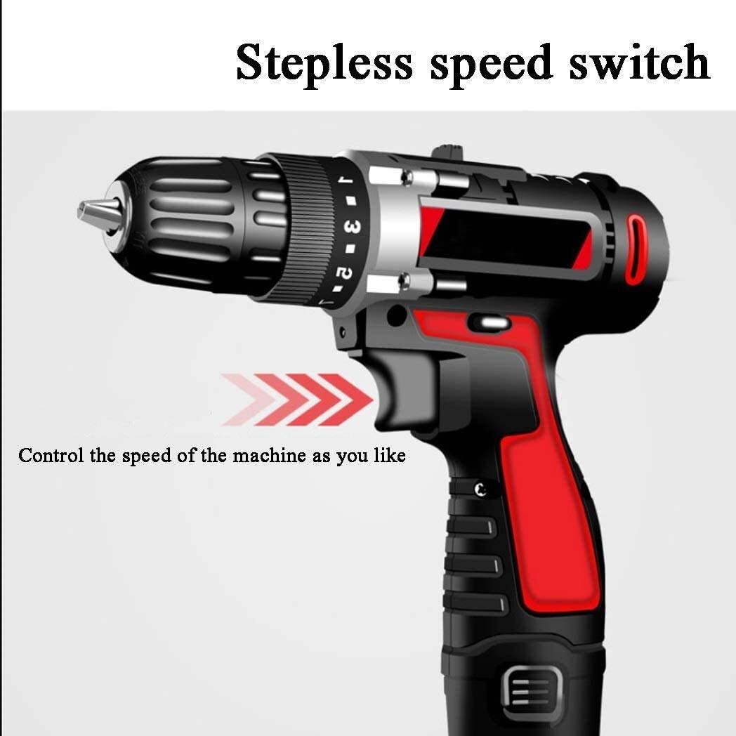 Rechargeable Cordless Electric Screwdriver Kit with Lithium-Ion Battery & Storage Case - Powerful Hand Drill for Home DIY, Furniture Assembly, and Repair Projects