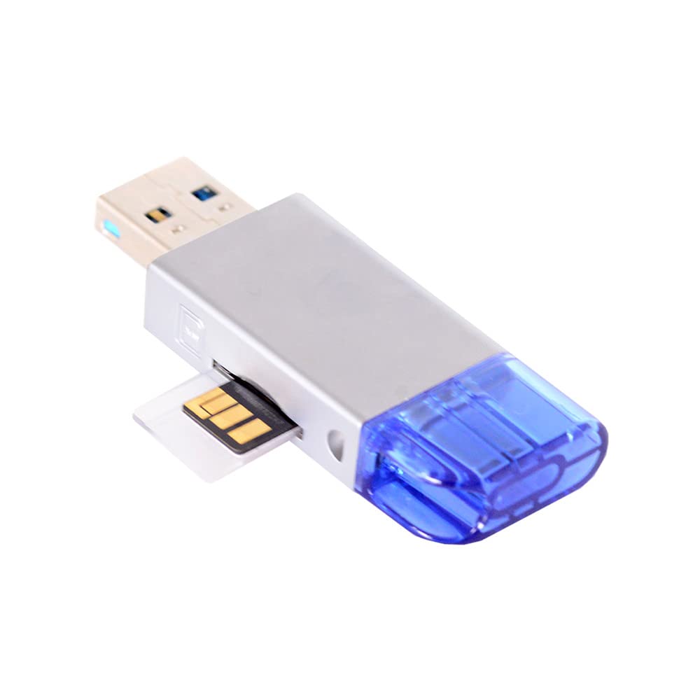 JSER USB-C to NM Card & Micro SD Card Reader - USB 2.0 Adapter for Huawei Phones, Laptops - Transfer Photos/Videos from Camera, Drone, Action Cam to Computer