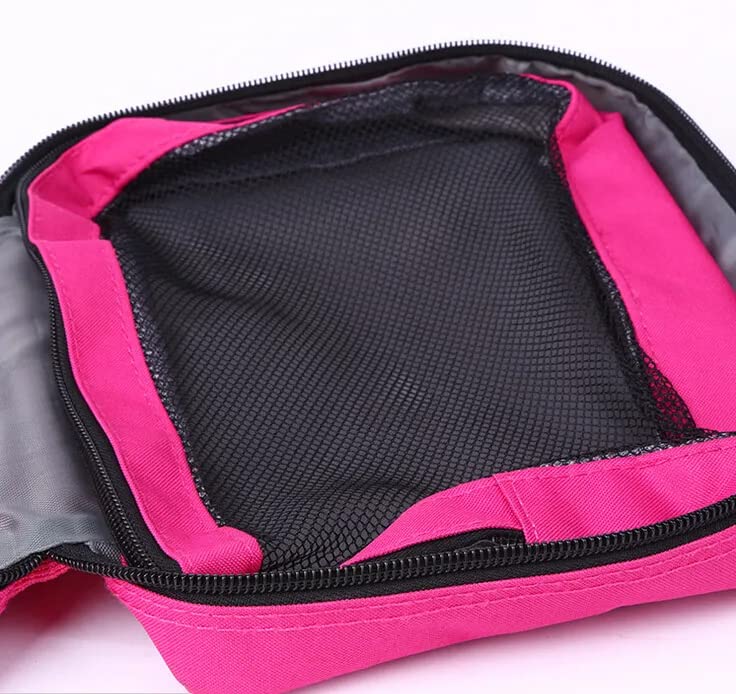 Hanging Travel Toiletry Bag for Women - Waterproof Cosmetic Organizer with Multiple Pockets, Makeup Storage Case for Bathroom, Gym, Camping & Vacation (Multi-Colored)