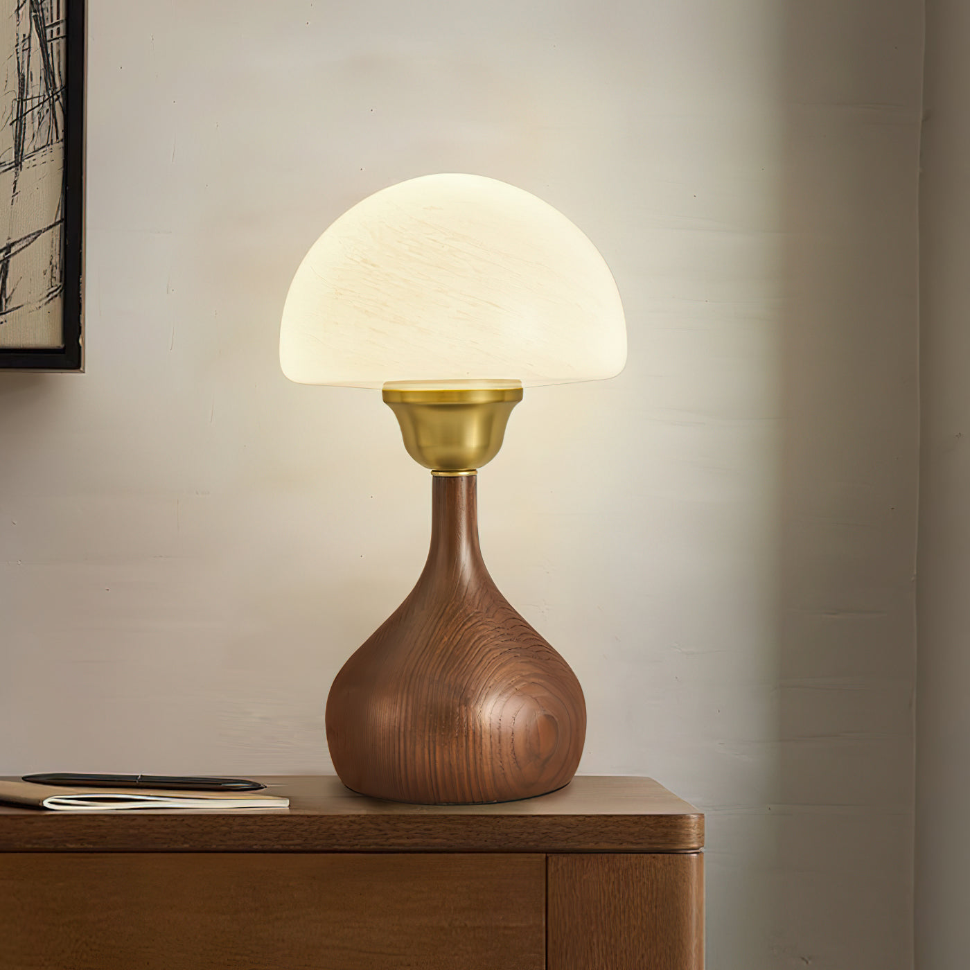 Alice Table Lamp - Modern LED Bedside Lamp with Touch Control & USB Port - Perfect for Bedroom, Living Room, and Office Lighting