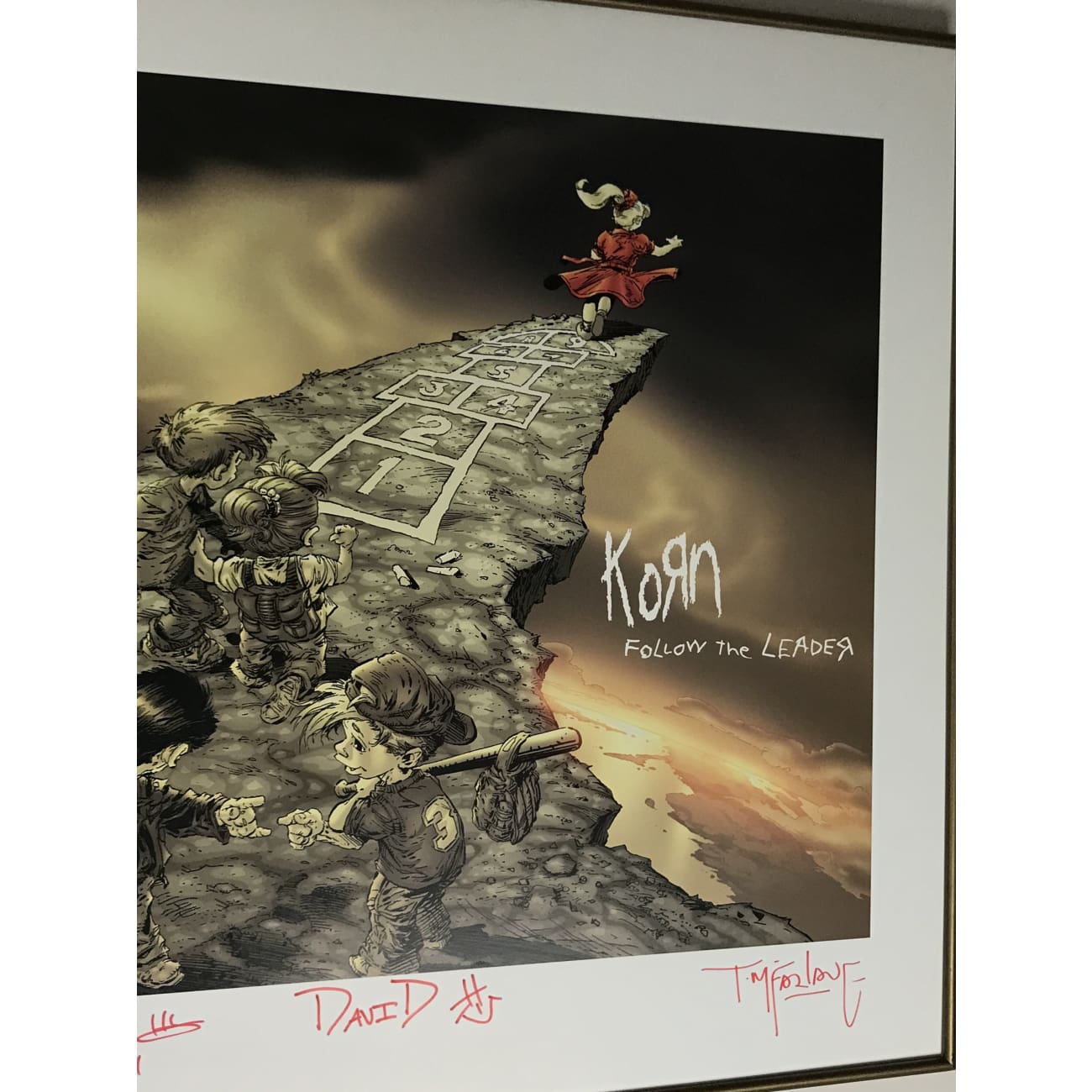 Korn Follow The Leader Album Art - Authentic Signed Collectible with JSA LOA - Perfect for Music Memorabilia Displays & Rock Fan Gifts