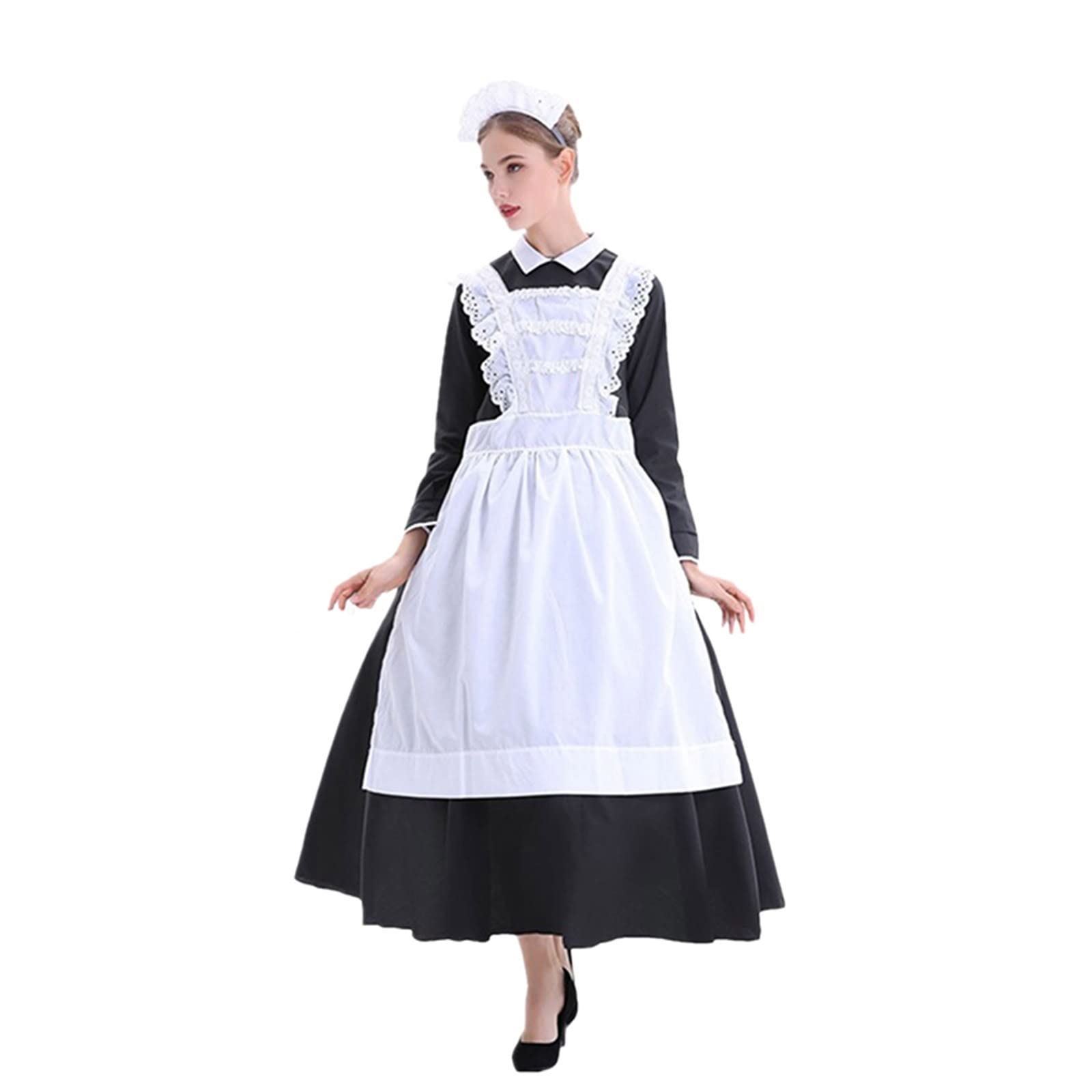 Pink Lolita Maid Costume for Women - Halloween Dress Up Outfit & Manor Maid Set | Adult Cosplay, Roleplay, Halloween Party Costume