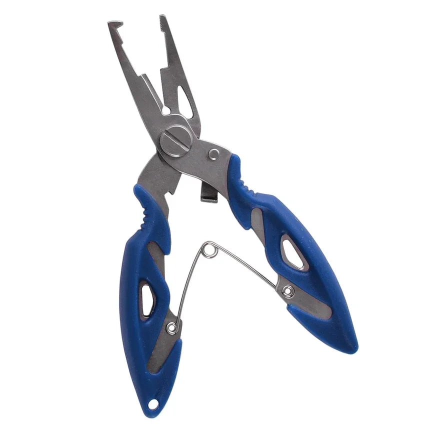 Premium Multifunction Fishing Pliers with Scissors & Braid Cutter - Stainless Steel Fishing Tool for Saltwater & Freshwater Anglers - Perfect for Cutting Lines, Removing Hooks & Tackle Maintenance