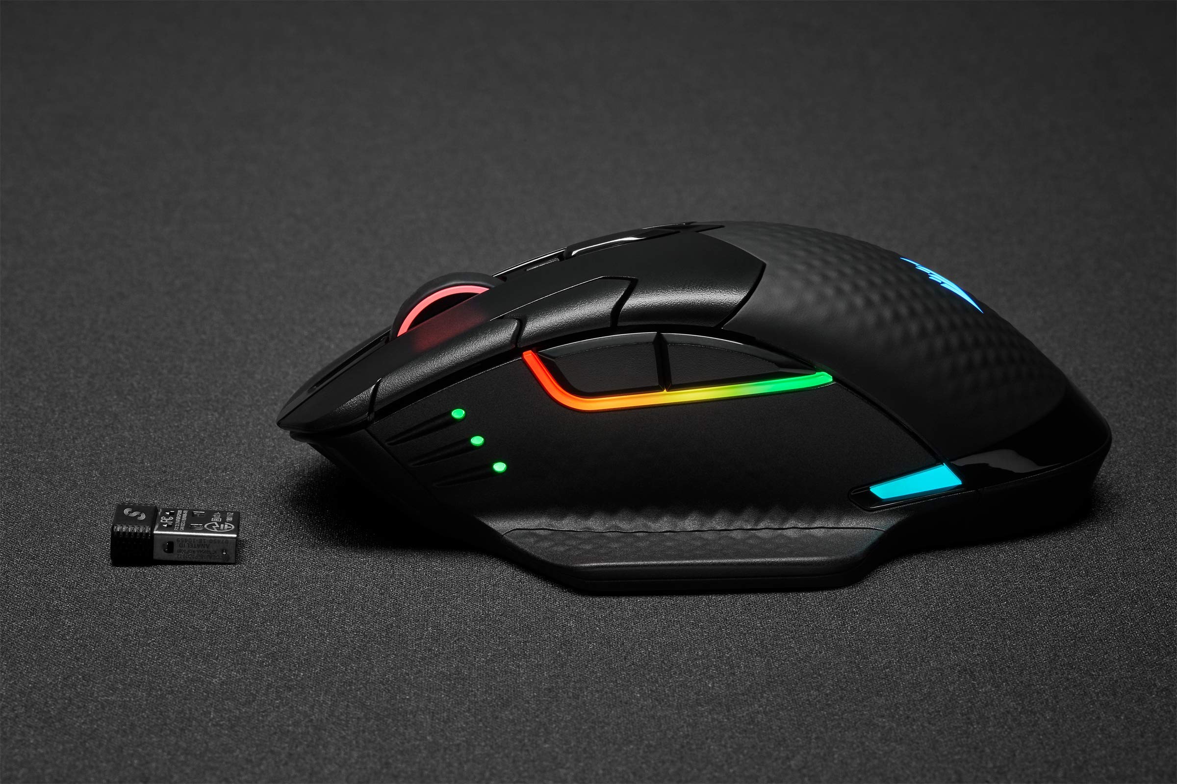 Corsair K100 RGB Optical-Mechanical Gaming Keyboard (QWERTY) & Dark Core RGB PRO SE Wireless/Wired Gaming Mouse with Qi Charging - Black | High-Performance PC Gaming Setup for Esports, Streaming & Office Work