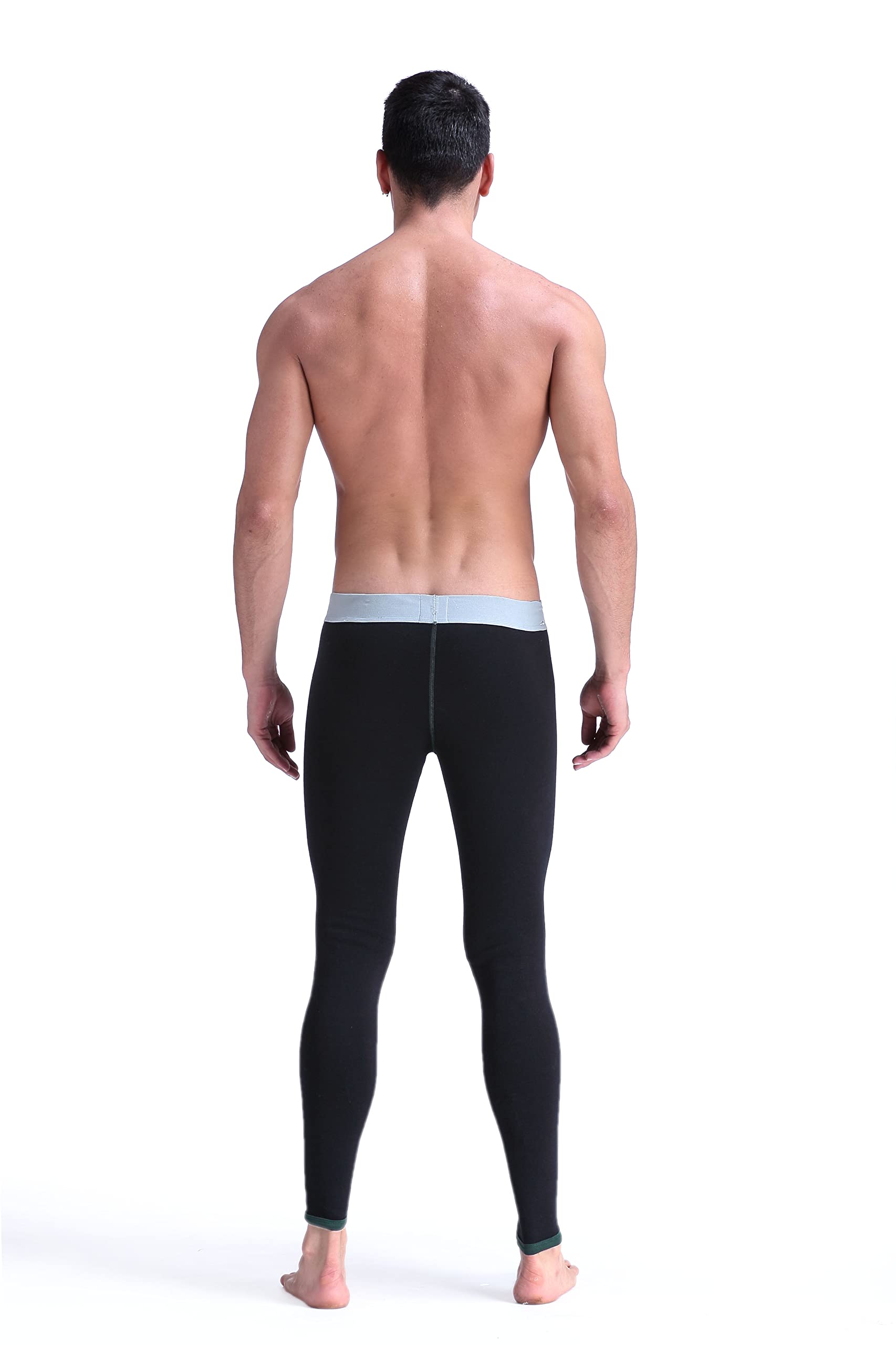 Azuki Men's Thermal Underwear Bottoms - Winter Base Layer Pants, Fleece-Lined Long Johns for Cold Weather - Perfect for Skiing, Hiking & Outdoor Activities