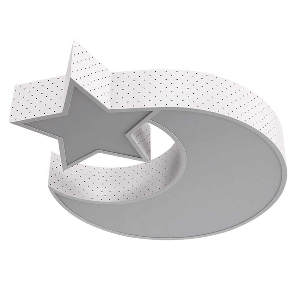Modern Minimalist LED Ceiling Light - Creative Star Moon Design for Kids Room, Stylish Lighting for Living Room & Restaurant - 50cm (M Size) - Perfect for Bedroom, Nursery & Dining Area Decoration