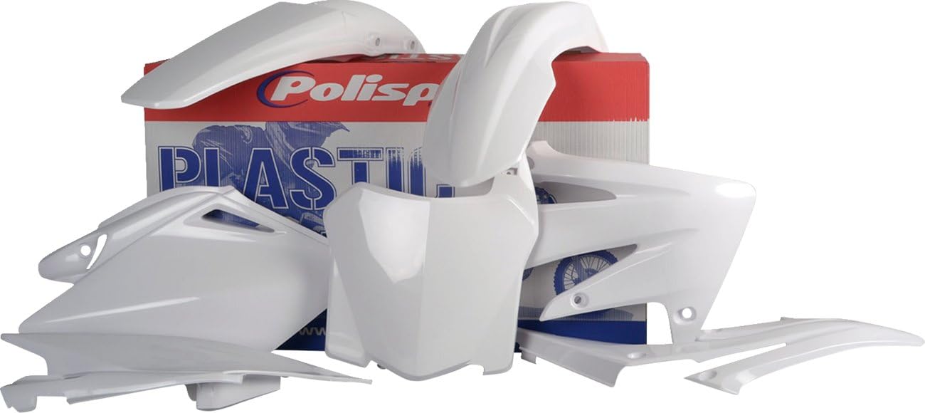 POLISPORT Chest Protector Kit for Honda CRF250R 2008-2009 - White (Part #90143) | Dirt Bike Riding Gear for Motocross & Off-Road Protection