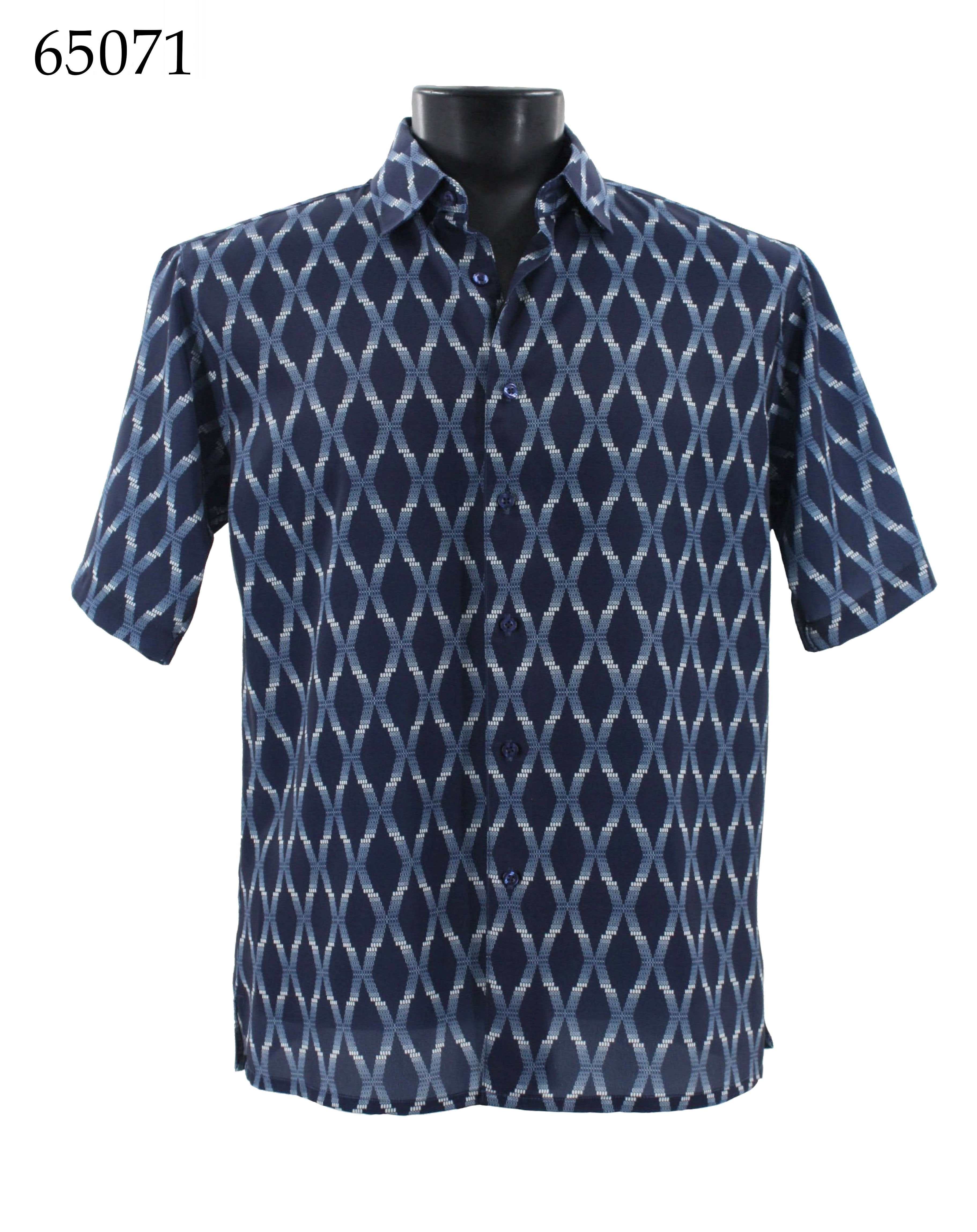 Bassiri Men's Casual Short Sleeve Shirt - Comfortable Cotton T-Shirt for Summer, Outdoor Activities & Daily Wear - Style 65071