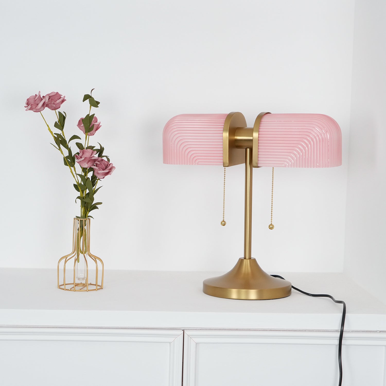 Ashby Table Lamp - Modern LED Desk Light for Home Office, Bedroom & Living Room - Stylish Nightstand Lamp with Adjustable Brightness for Reading & Relaxation