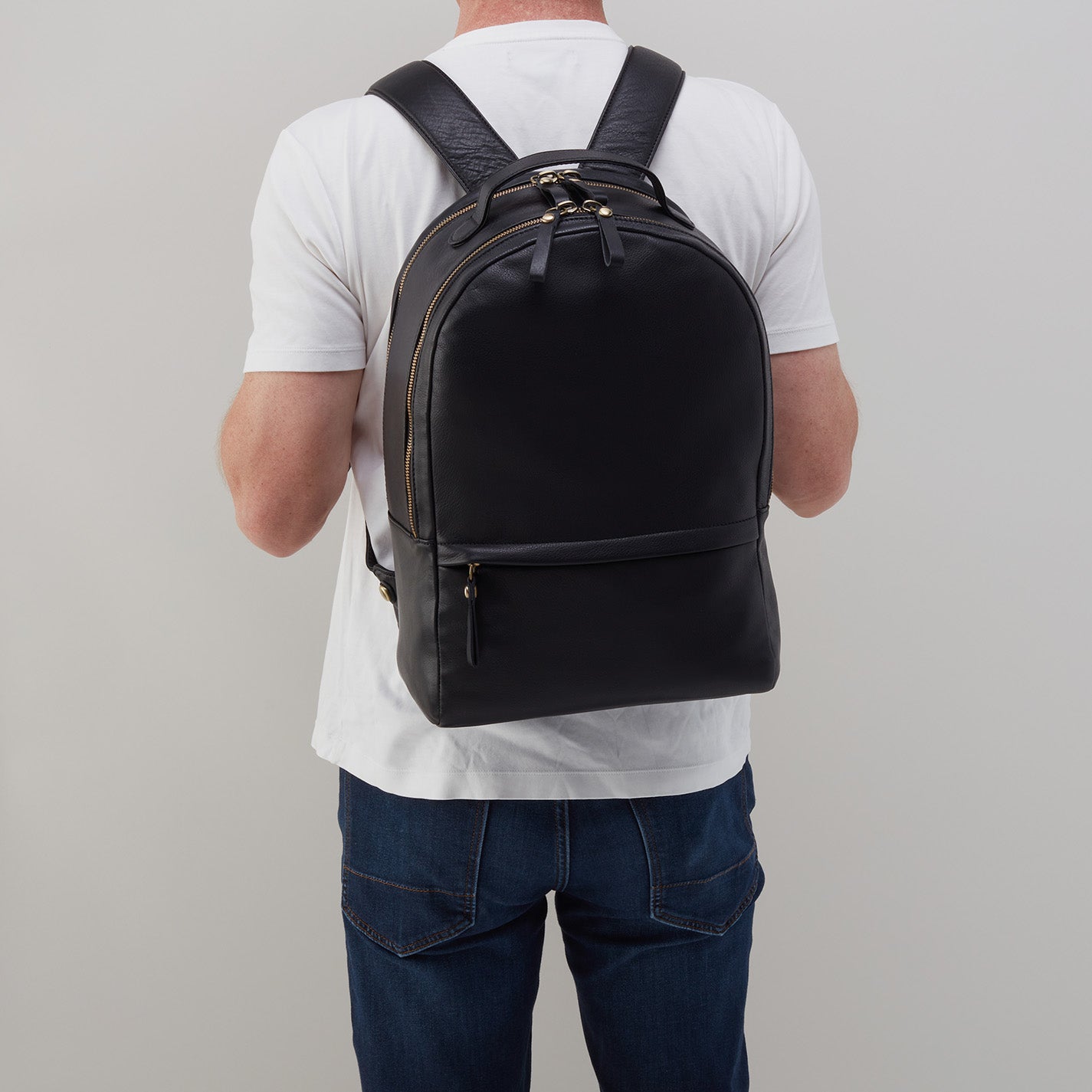 Premium Maddox Backpack - Genuine Silk Napa Leather, Stylish Black Laptop Bag for Work, Travel & College | Durable & Water-Resistant