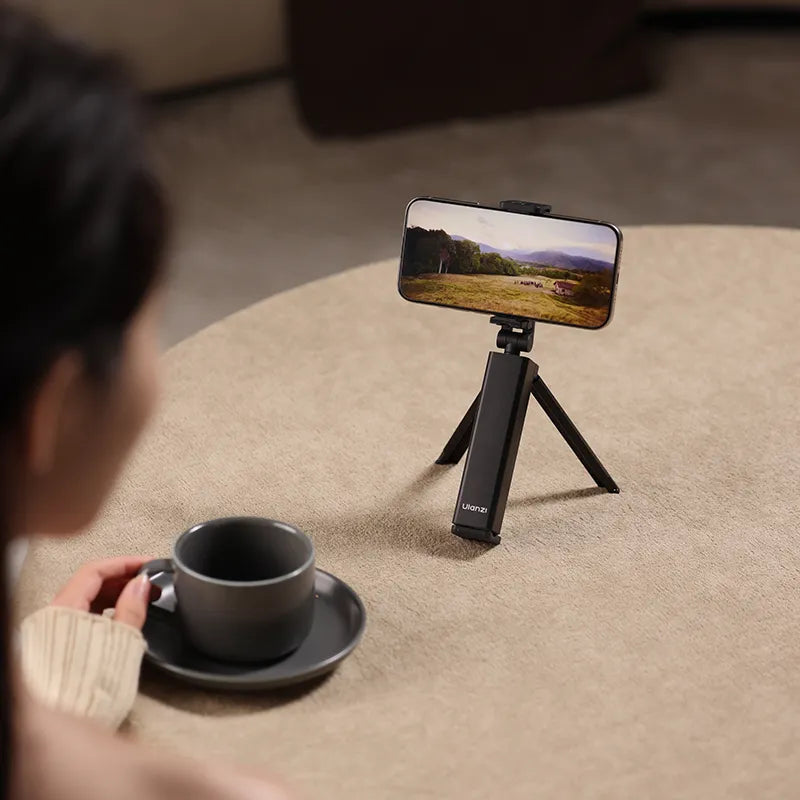 Ulanzi SK 20 Universal Smartphone Tripod Mount - Adjustable Phone Holder for Travel Vlogging, YouTube & Photography (Model M051) | Perfect for Outdoor Adventures, Content Creation & Hands-Free Video Calls