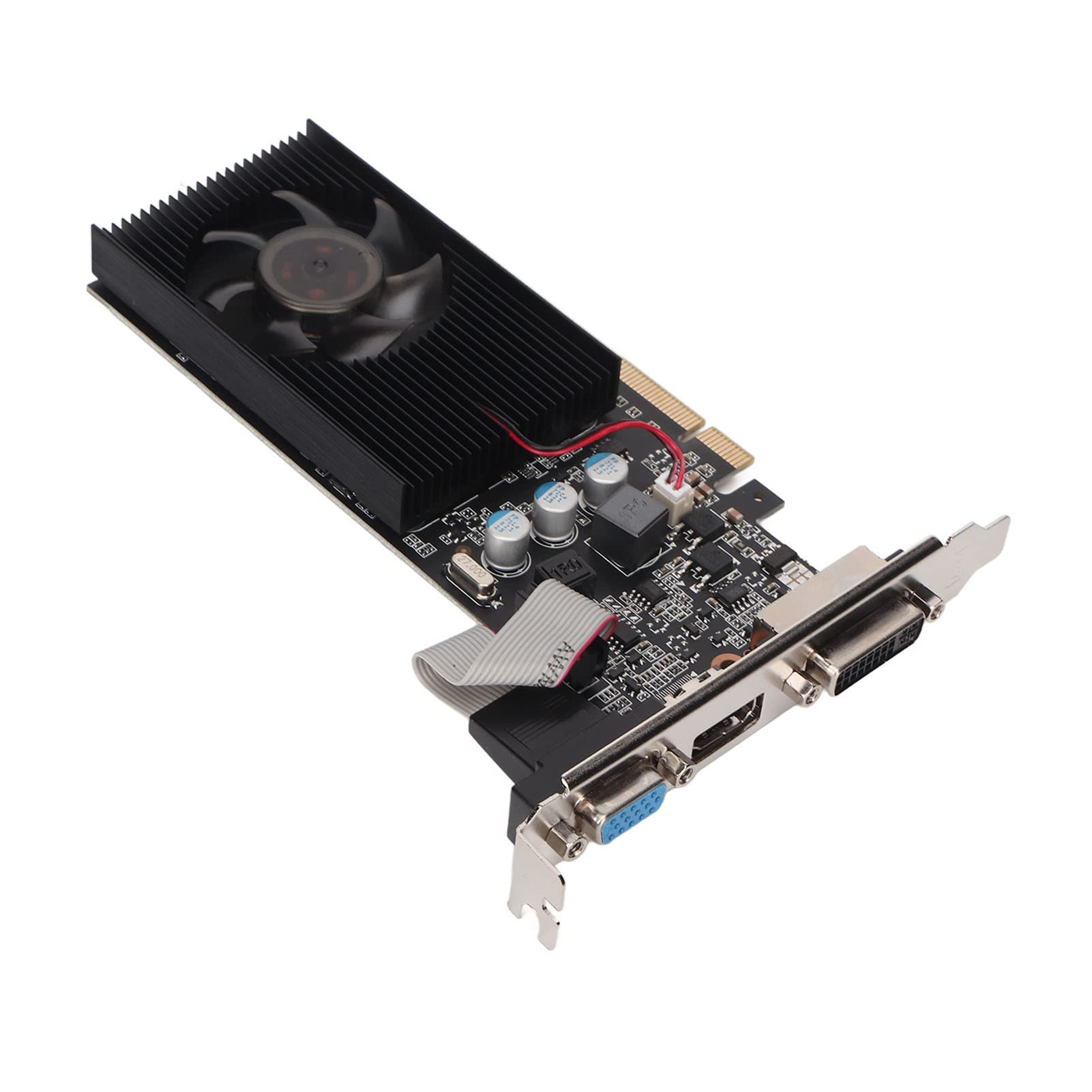 GT610 2GB DDR3 64bit 1000MHz Low Profile Graphics Card - HDMI/VGA/DVI Outputs, Plug & Play - Ideal for Home Office, Media PCs & Light Gaming