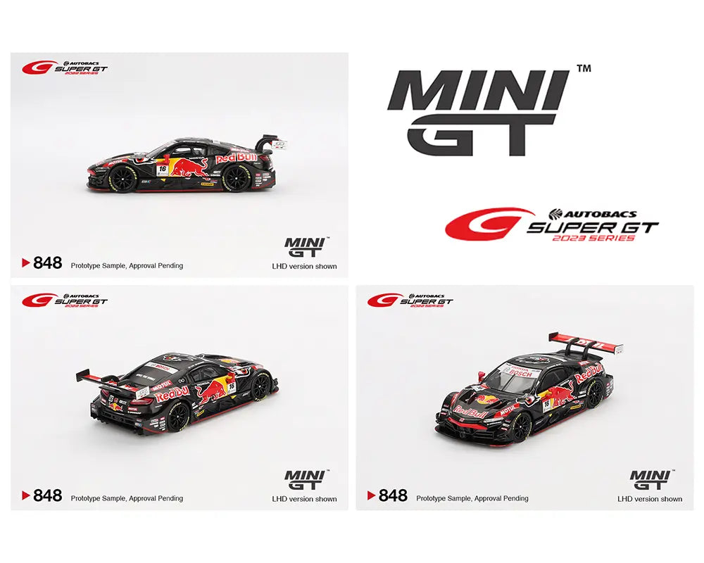 PREORDER MINI GT 1:64 Scale Honda NSX GT500 Type S #16 Red Bull MOTUL MUGEN Team - 2022 SUPER GT Series Japan Exclusive Diecast Model Car - Perfect for Collectors, Display & Racing Enthusiasts