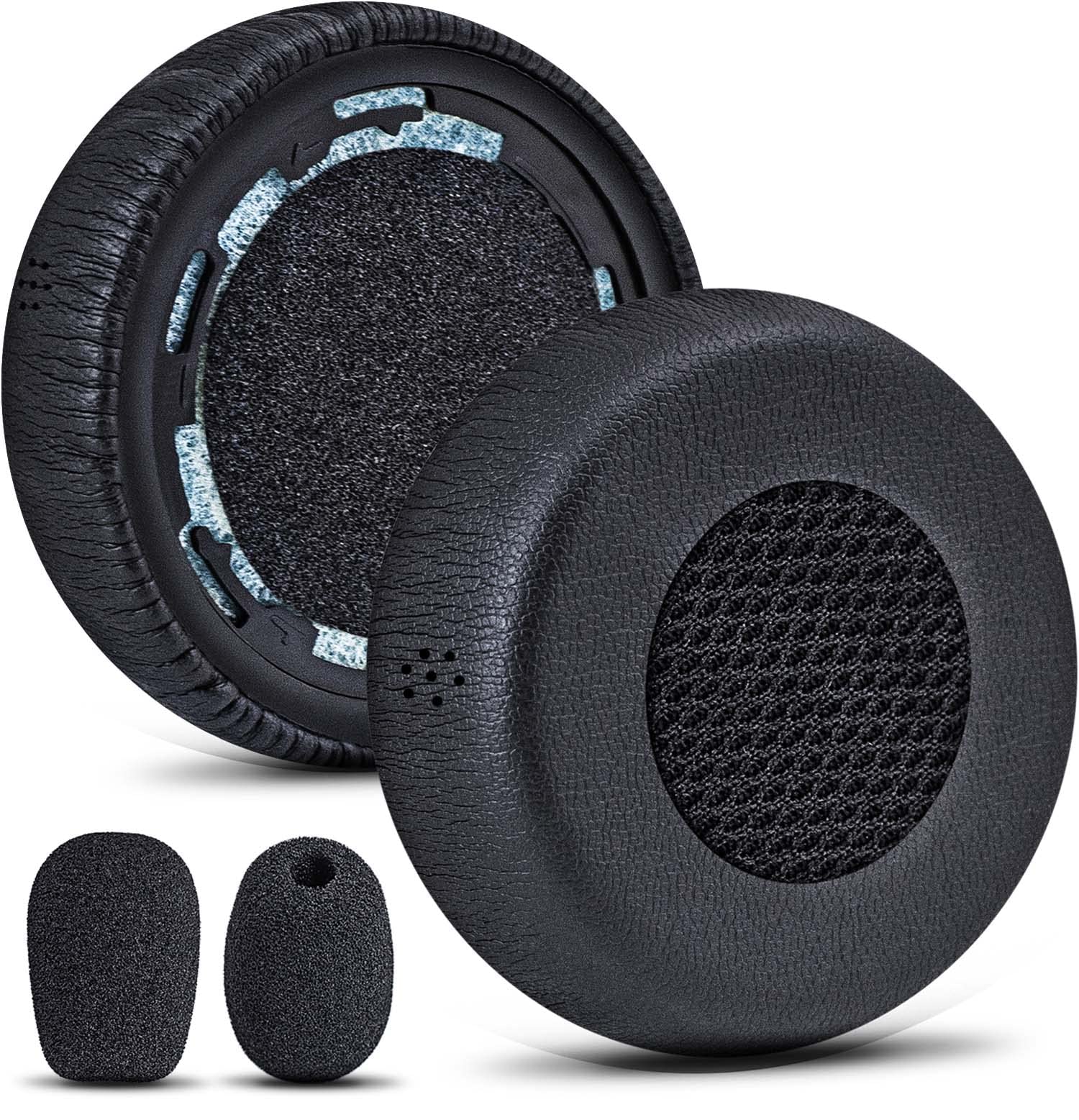 Evolve 75 Replacement Ear Cushion Foam Pads - Compatible with Jabra Evolve 75/75+/75 UC/75 MS Headset Headphones - Soft Memory Foam Ear Pads for Noise Isolation & Comfort - Perfect for Office Calls, Gaming & Music Listening