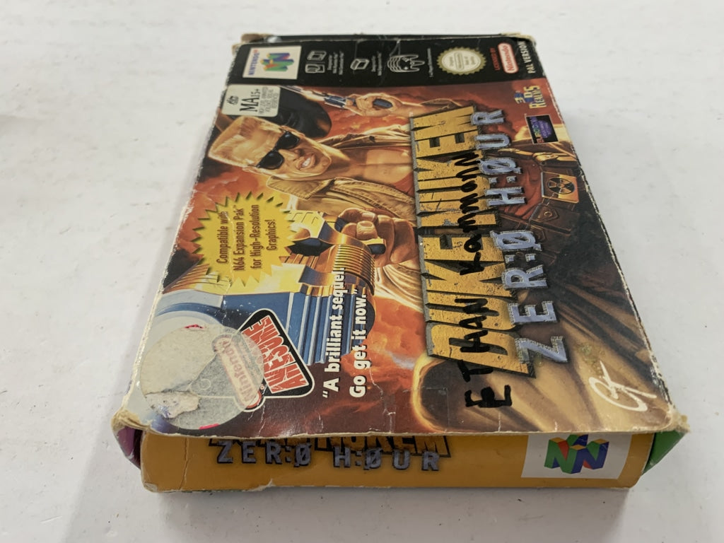 Duke Nukem Zero Hour - Nintendo 64 N64 Game in Original Box - Classic First-Person Shooter for Retro Gaming & Collectors