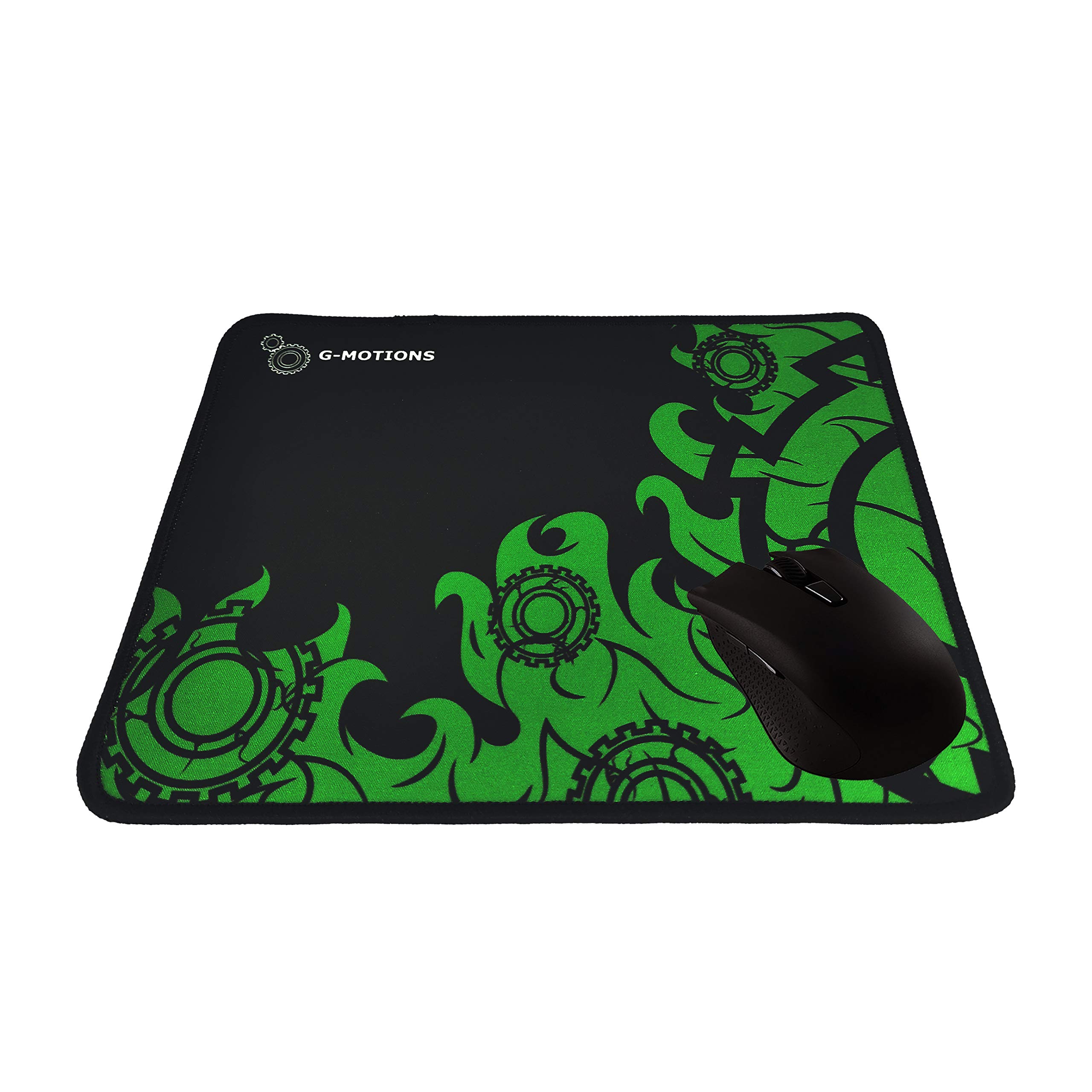 G-MOTIONS Gaming Mouse Pad with Non-Slip Base, Liquid Absorption, Stitched Edges – Perfect for PC, Laptop, Office & Esports (20x25cm, Flame Design) – Ideal for FPS, MOBA & MMO Gamers