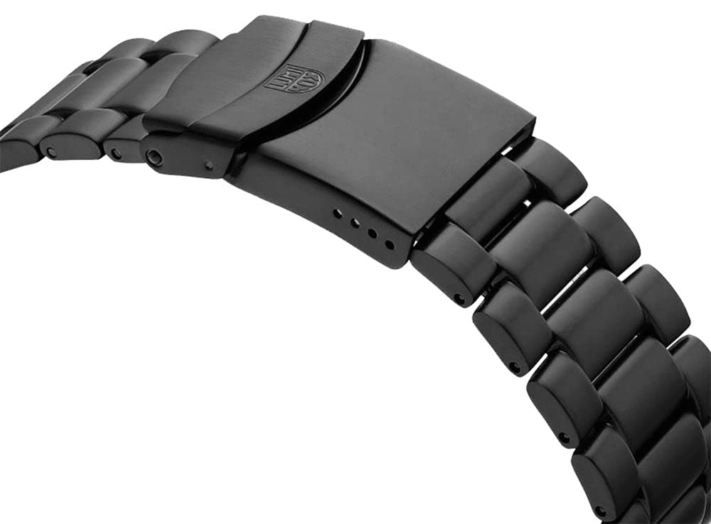 Luminox Navy Seal Steel Blackout XS.3252.BO.L Men's Military Dive Watch - 45mm Black Stainless Steel Case, Date Function, 200m Water Resistant, Sapphire Crystal - Swiss Made - Perfect for Scuba Diving, Outdoor Adventures & Tactical Operations