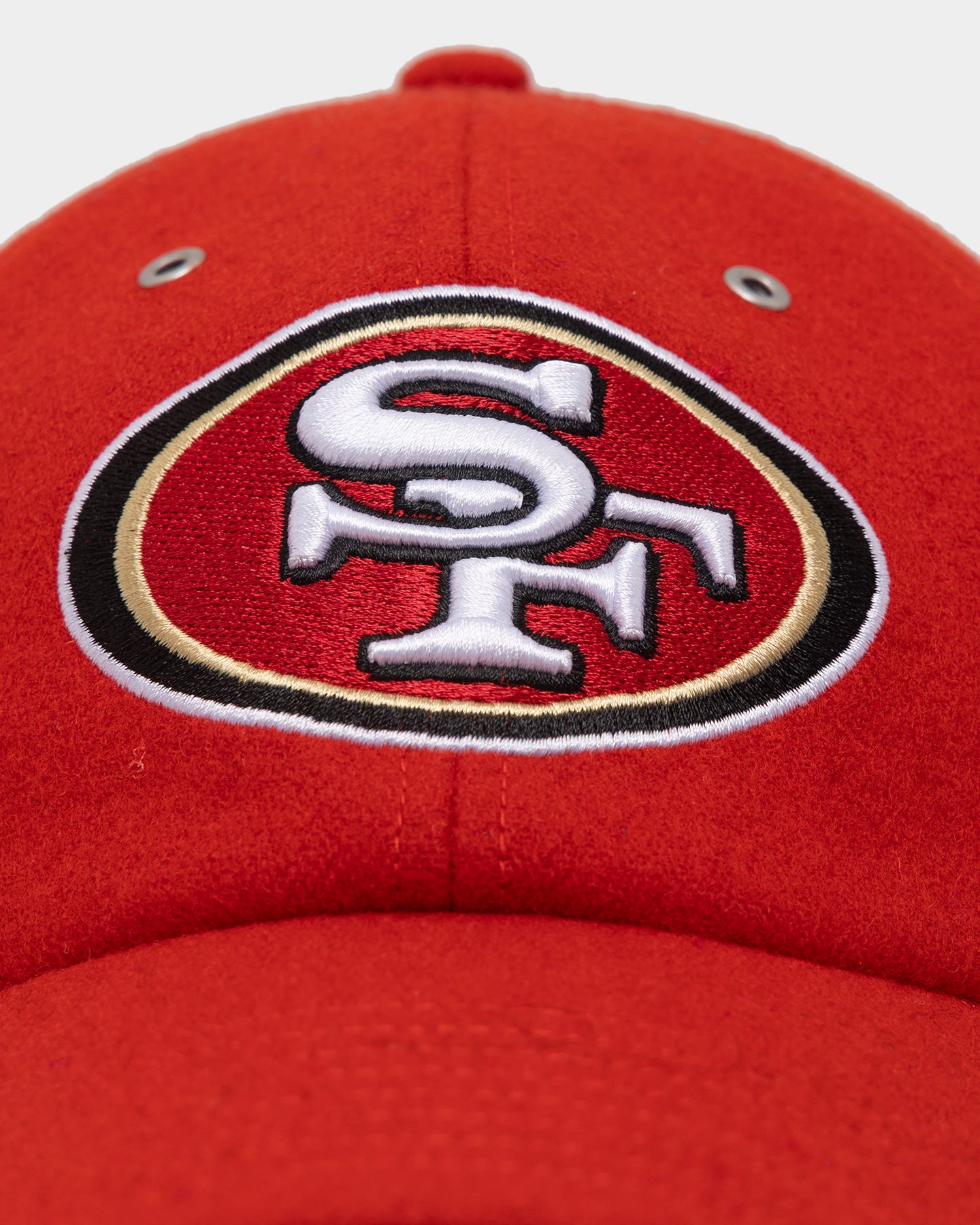 47 Brand San Francisco 49ers Wooly '47 Clean Up Strapback Red Adjustable Hat for Men - Perfect for NFL Games, Tailgating & Casual Wear