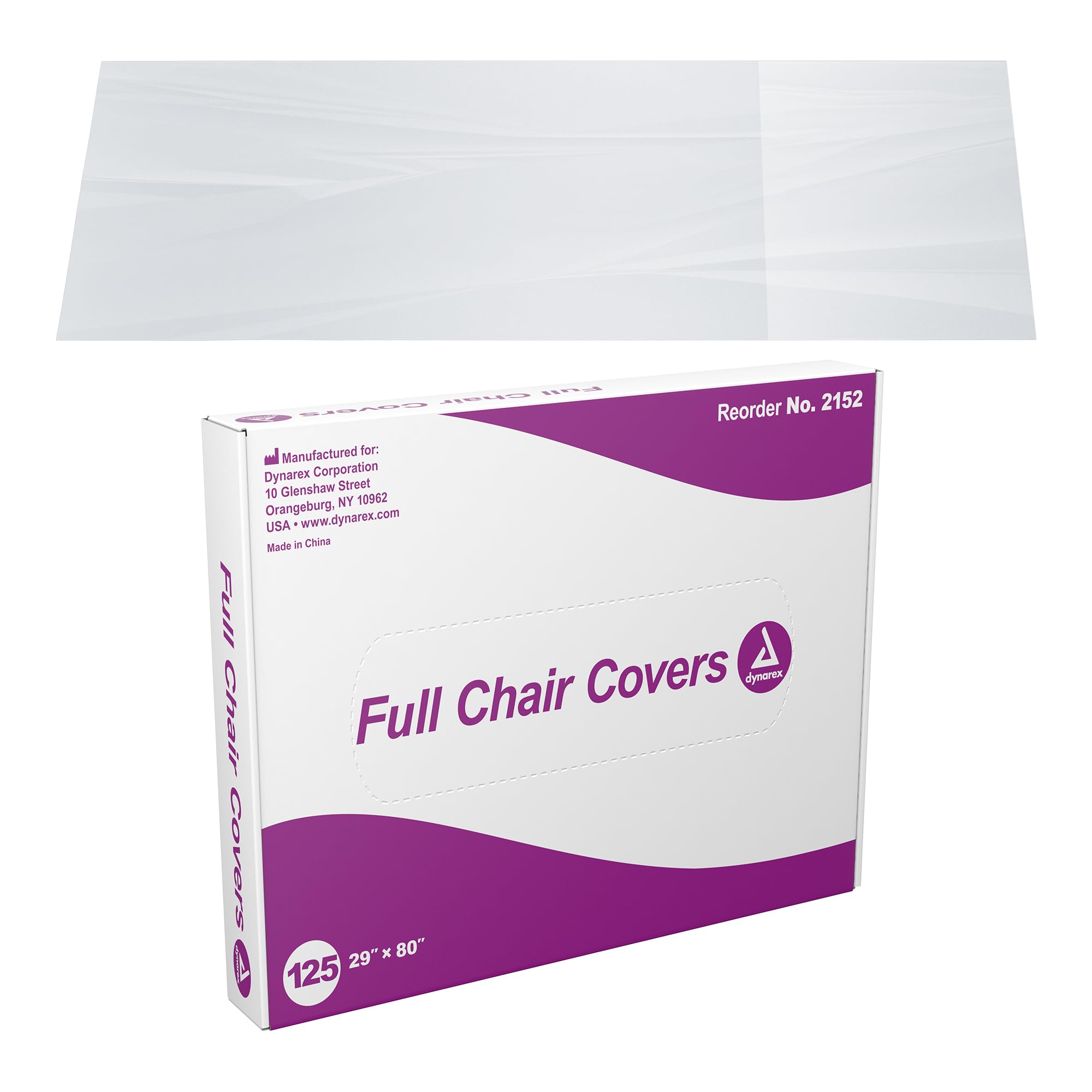 Dynarex Disposable Plastic Chair Covers for Dental & Tattoo Chairs - 29