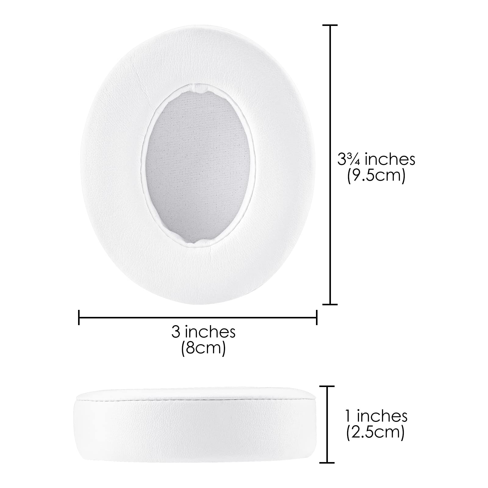 Premium Replacement Ear Pads for Beats Studio 3 Wireless Headphones (A1914) - Extra Thick Protein Leather Cushions, Noise Isolating Earpads - Perfect for Gaming, Workouts & Travel (White)