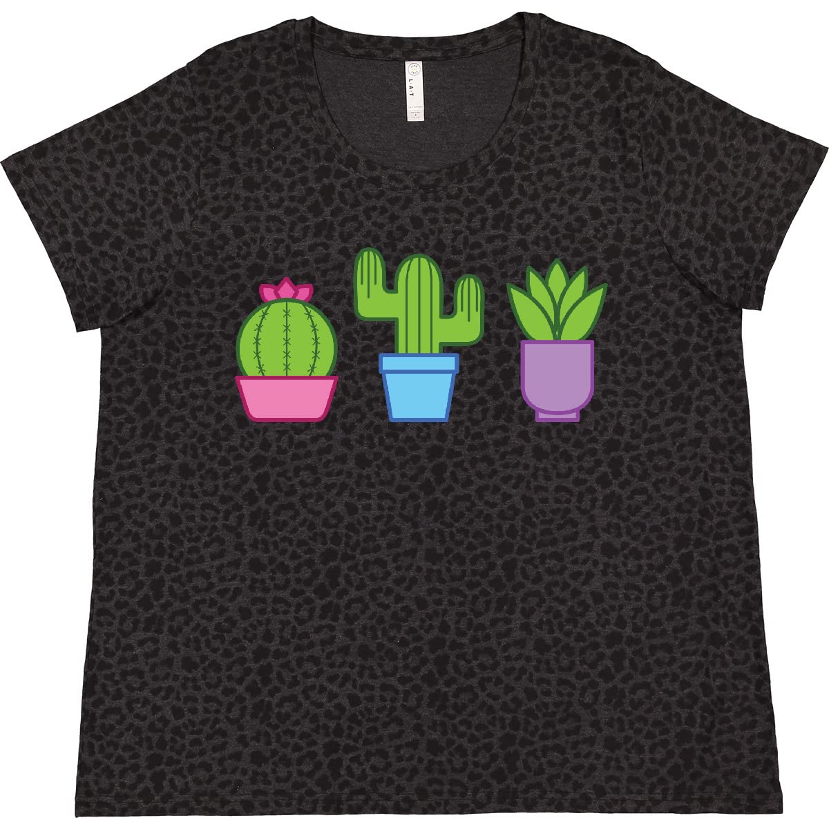 Inktastic Cactus and Plants Women's Plus Size T-Shirt - Comfortable Casual Wear for Women, Perfect for Outdoors, Gardening, and Summer Activities