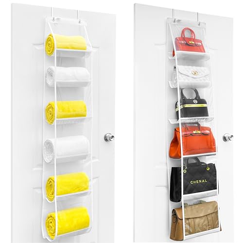 Over Door Purse Organize-white