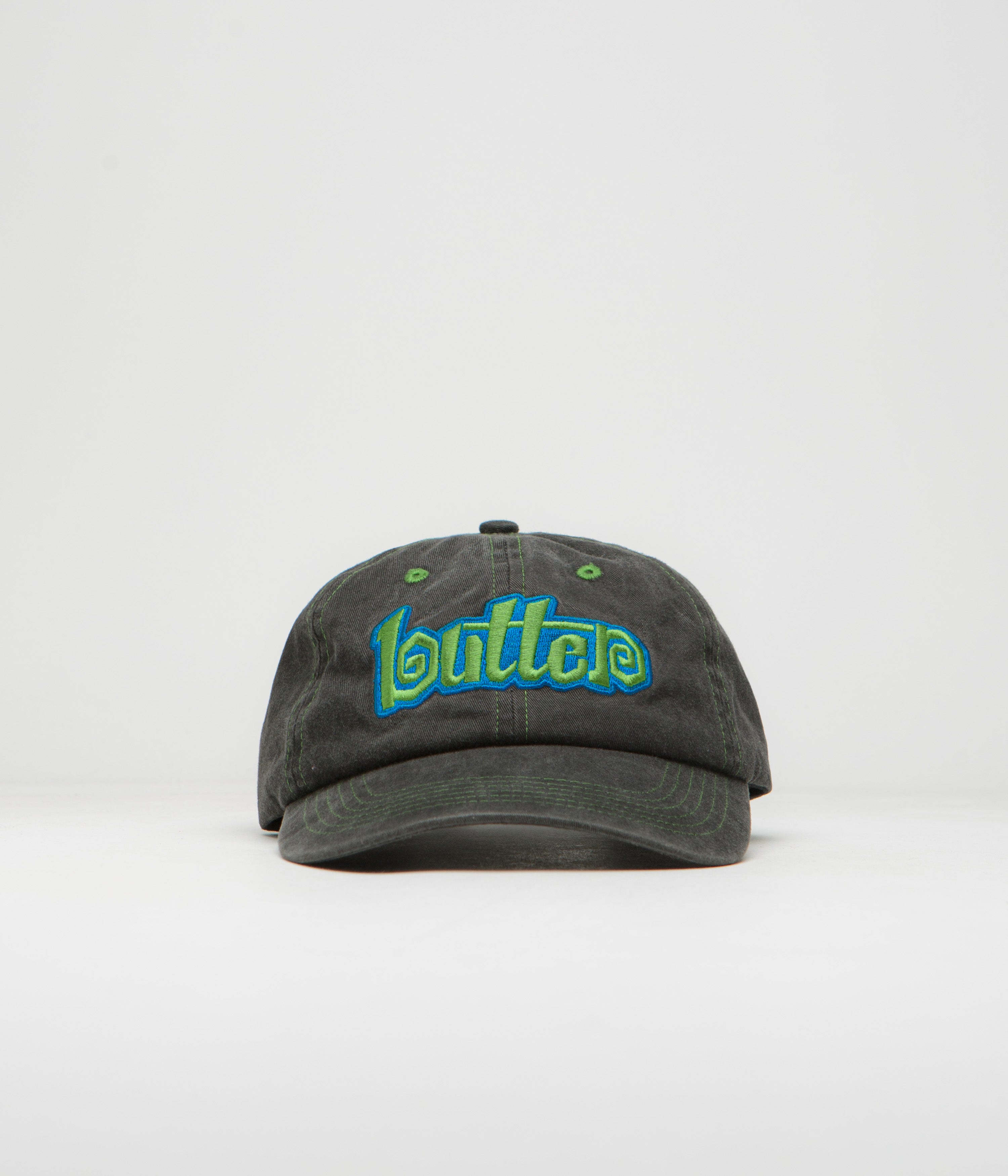 Butter Goods Swirl Cap Washed Black - Stylish Unisex Baseball Hat for Outdoor Activities & Casual Wear