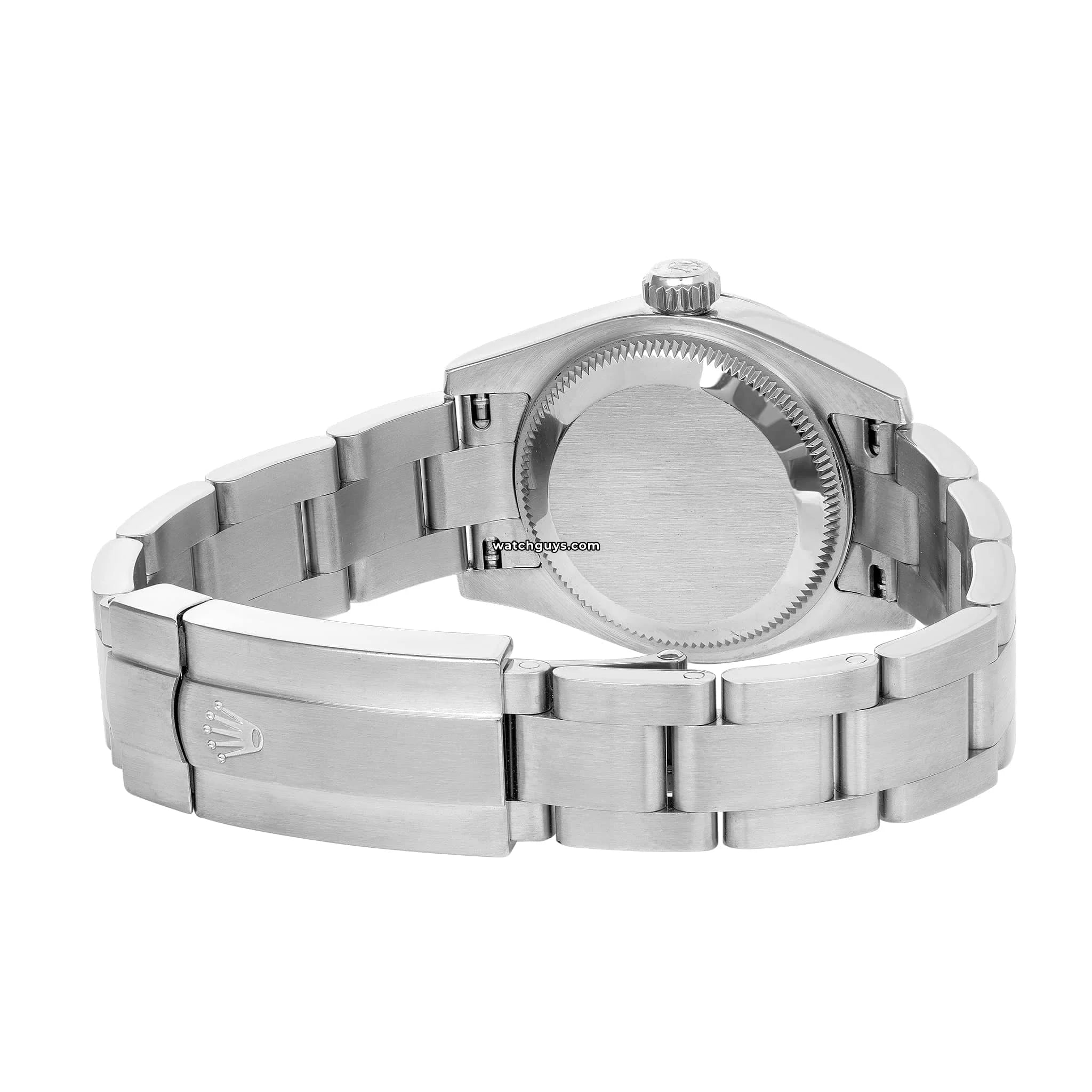 Authentic Rolex Oyster Perpetual 176200 Women's Watch - 34mm Stainless Steel Case, Red Grape Dial, Swiss Automatic Movement | Luxury Timepiece for Business, Gifts & Special Occasions