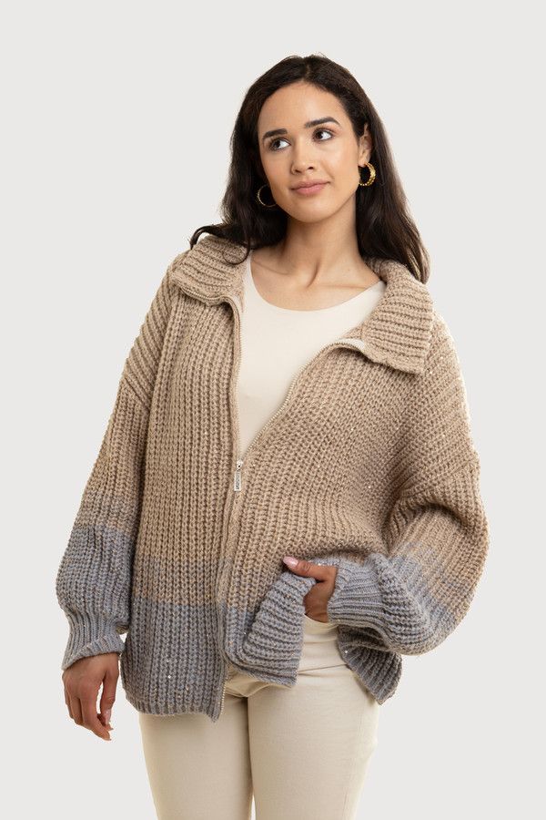 Sparkly Sequin Zip Up Cardigan for Women - Glamorous Party Wear & Evening Outfits