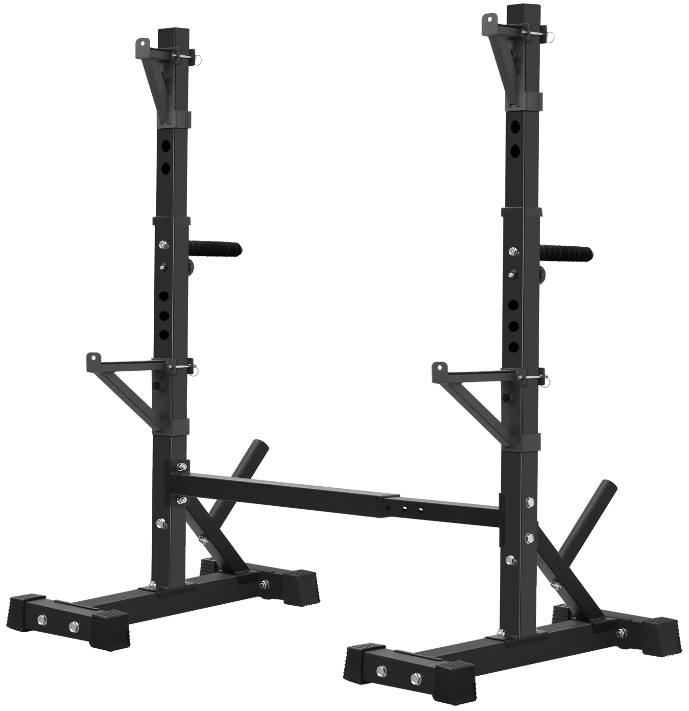 CANPA Adjustable Squat Rack with Dip Station - 600Lbs Capacity Multi-Function Barbell Stand for Strength Training & Home Gym Workouts - Perfect for Weightlifting, CrossFit, and Full-Body Exercises