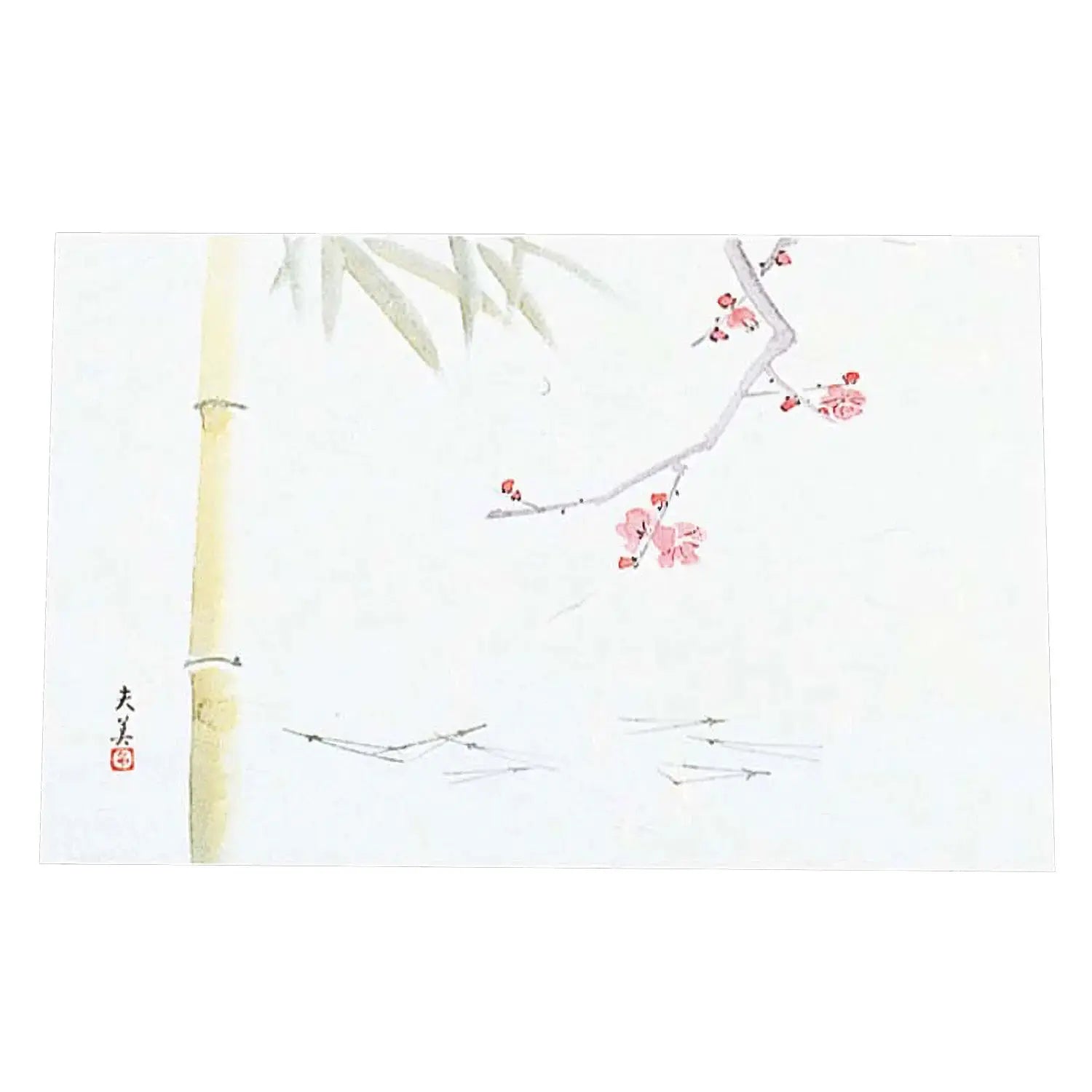 Premium Japanese Washi Paper Placemats - Shochikubai Pine Bamboo Plum Design - Set of 100 - Eco-Friendly Table Decor for Dining, Parties & Home Decor
