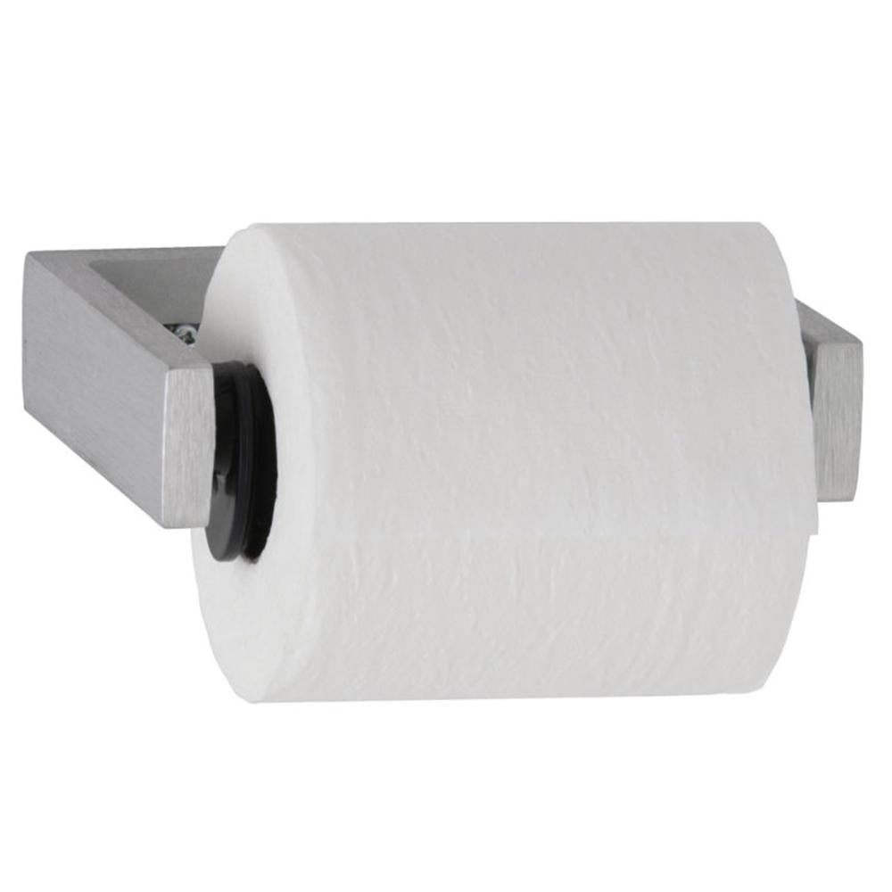 Bobrick B273 ClassicSeries Single Roll Toilet Paper Dispenser with Controlled Delivery - Surface Mounted Satin Finish for Bathroom, Restroom & Commercial Use