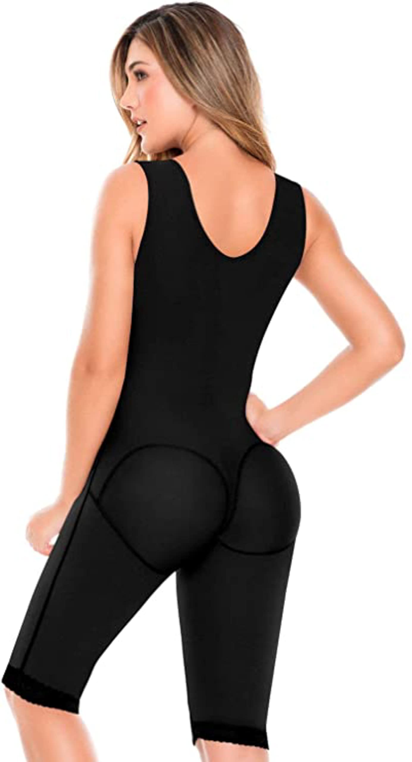 DELIÉ by Fajas DPrada Post-Surgery Compression Garment - Colombian Shapewear with Built-in Bra for Knee Support | Medical Recovery & Body Shaping Wear