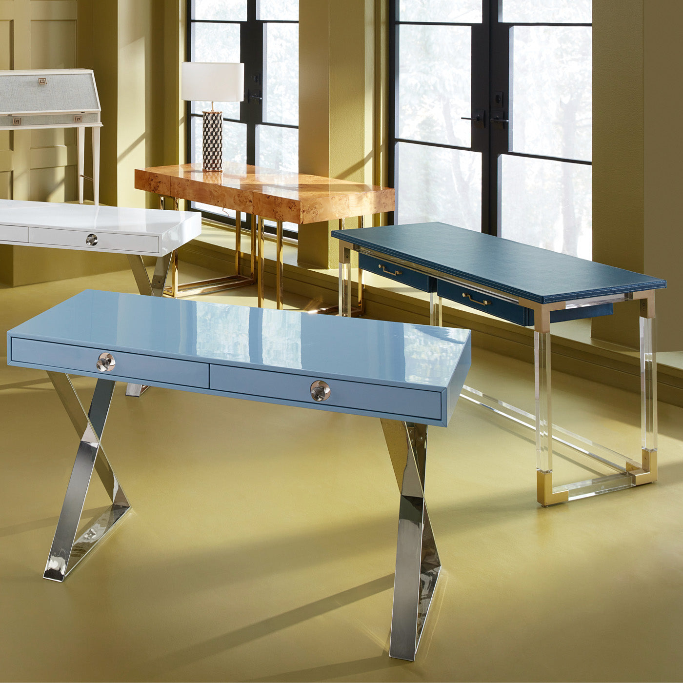 Premium Bond Executive Desk - Modern Office Desk for Professionals & Home Offices - Perfect for Workstations, Meetings & Productivity