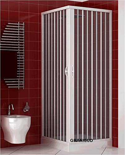 100x100 PVC Shower Enclosure Box - Central Opening Aquarium Design for Bathroom & Spa | Perfect for Modern Home, Hotel, and Gym Renovations