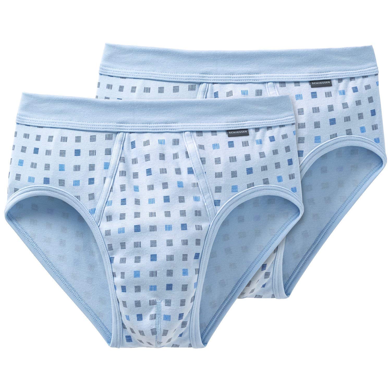 Schiesser Men's 2-Pack Sports Briefs with Comfort Fit - Essential Underwear for Active Lifestyle, Gym & Everyday Wear