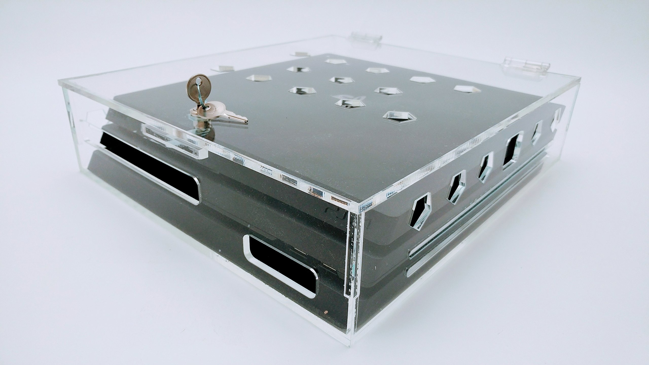 PlayStation 4 Pro Acrylic Protective Case - Clear Security Cover for PS4 Pro Console - Perfect for Gaming Setups & Display Protection