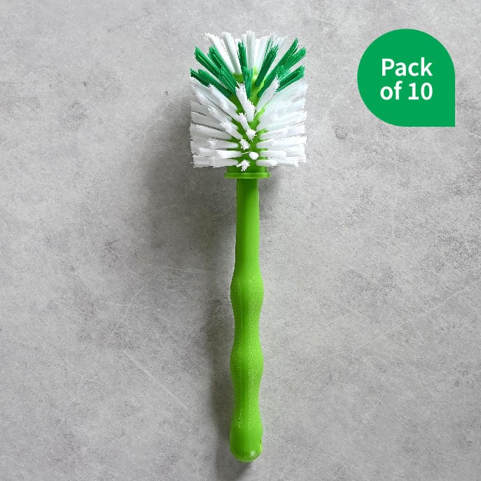 10-Pack Bowl Cleaning Brushes - Durable Scrub Brushes for Kitchen, Bathroom & Dishwashing - Perfect for Pots, Pans & Hard-to-Reach Areas