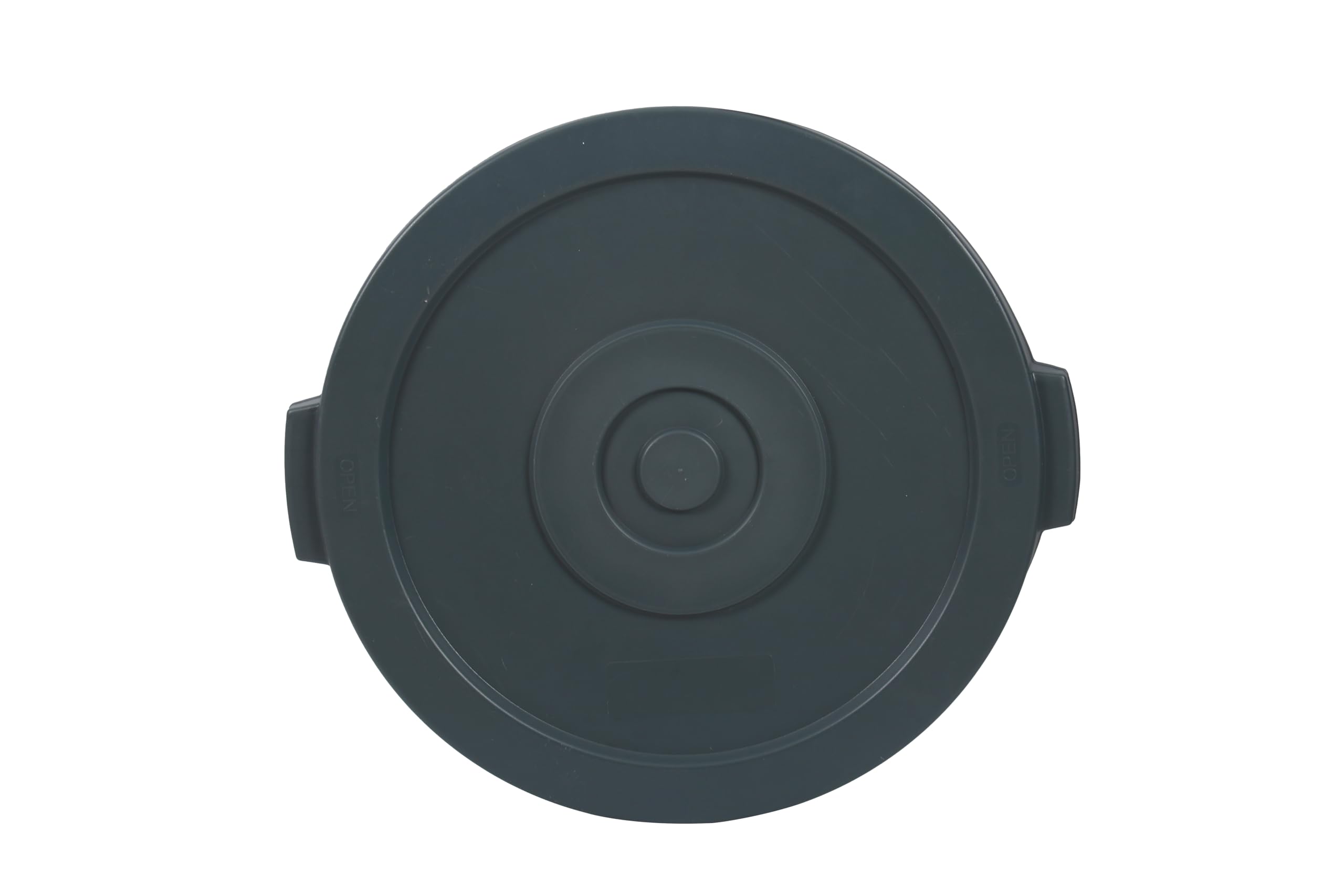 44 Gallon Round Trash Can Lid - Compatible with Plastic Prince Containers, Durable Gray Garbage Bin Cover for Outdoor, Garage & Commercial Use