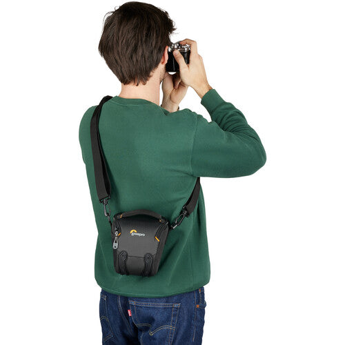Lowepro Adventura TLZ20 III Top Loading Shoulder Bag for DSLR Camera - Compact & Durable Black Camera Bag - Perfect for Travel, Hiking & Everyday Photography