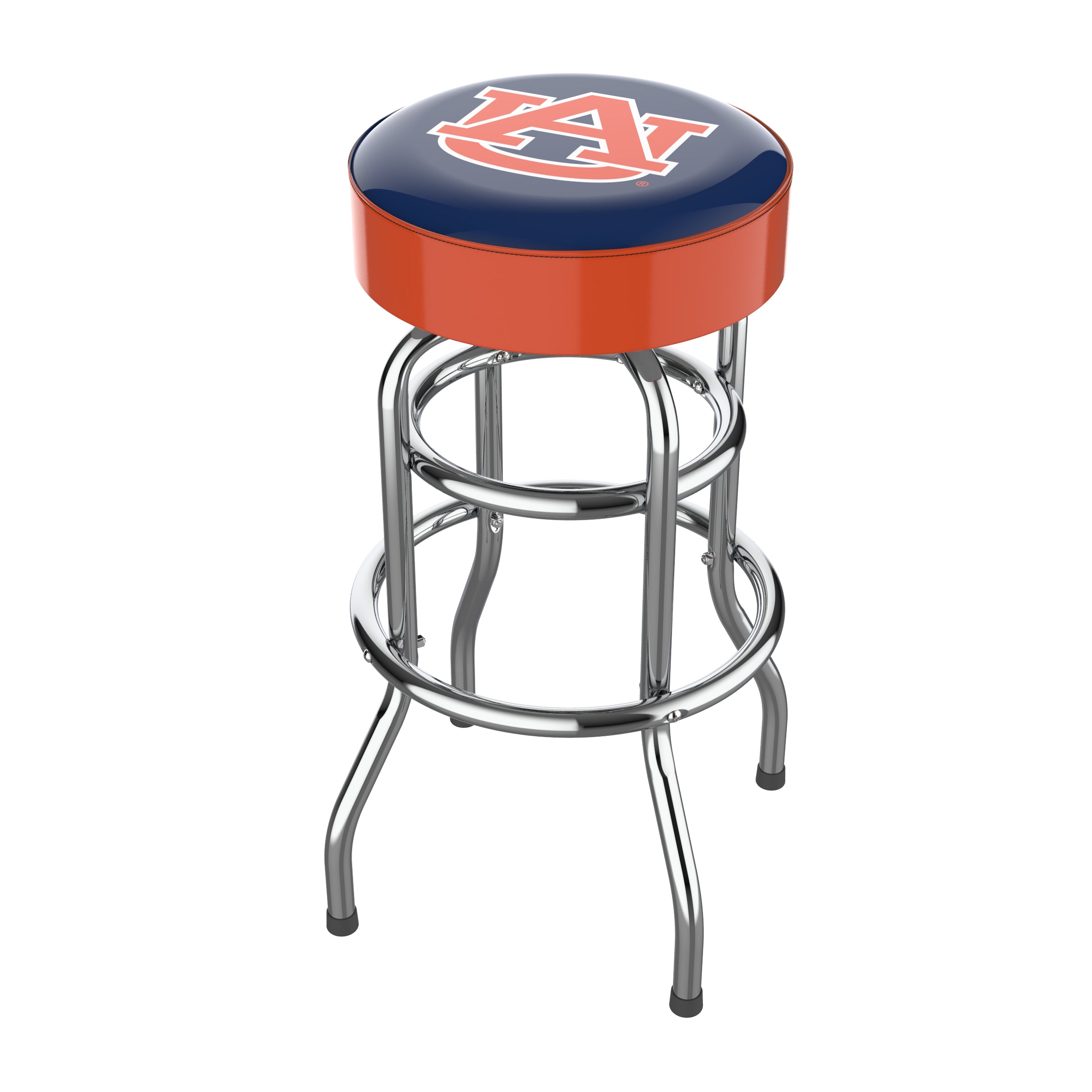 Official NCAA Licensed 30-Inch Chrome Barstool - Adjustable Height Bar Stool for Kitchen Island, Game Room, and Sports Bar Decor