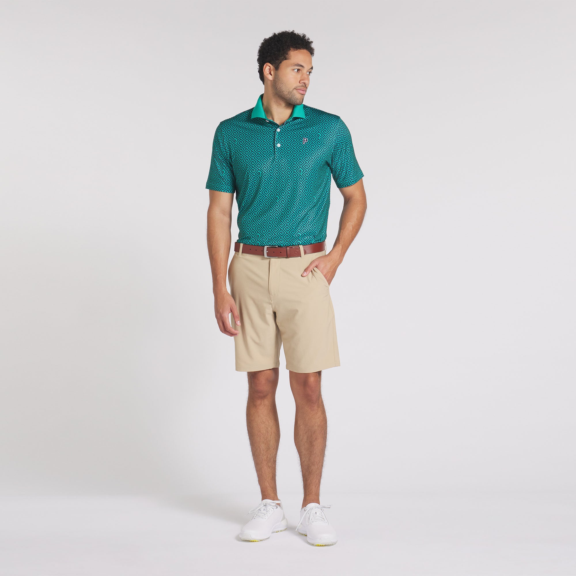 Puma x PTC Resort Golf Polo Shirt for Men - Moisture-Wicking Performance Golf Shirt with UV Protection - Perfect for Golfing, Resort Wear & Casual Outings