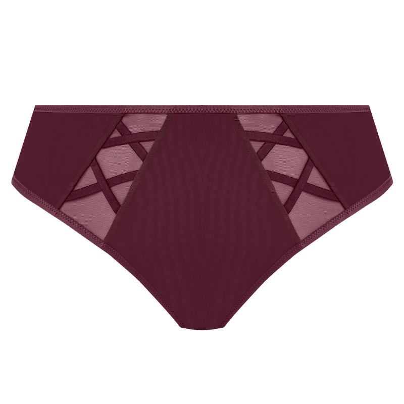 Elomi Sachi Thong Cabernet - Comfortable Women's Underwear for All-Day Wear | Perfect for Work, Travel & Everyday Use
