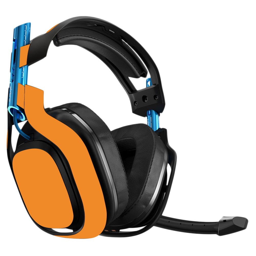 MightySkins Vinyl Decal Wrap Cover for Astro A50 3rd Generation Gaming Headset - Solid Orange Protective Skin | Durable, Easy to Apply & Remove | Made in USA | Perfect for Gaming, Streaming & Customizing Your Headset