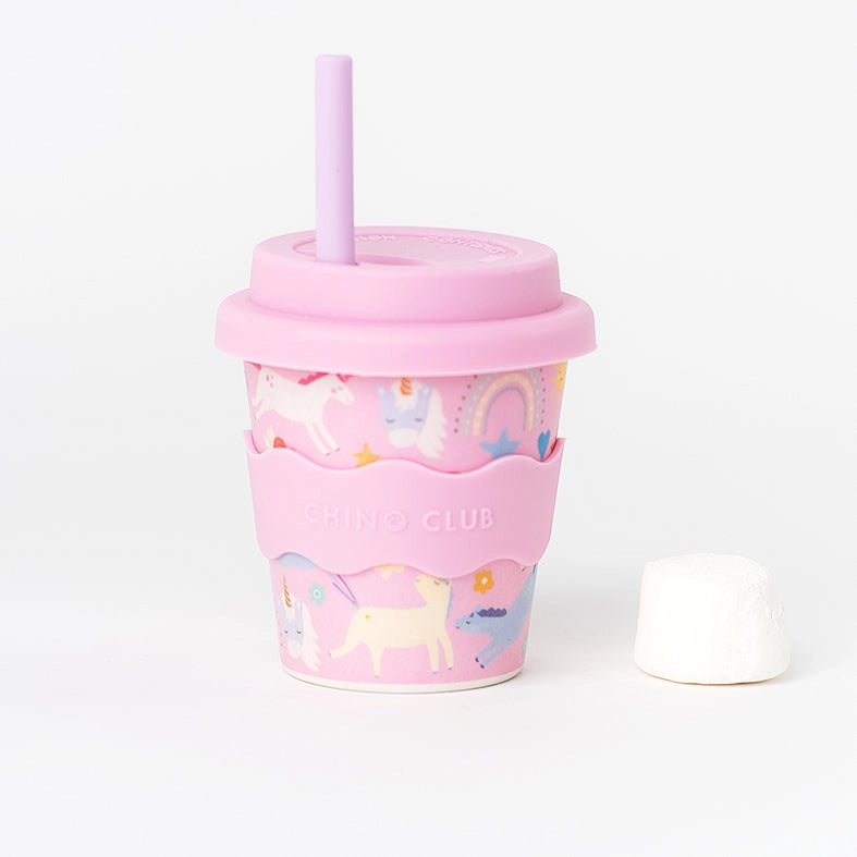 Pink Unicorn Babyccino Cup 120ml - Cute Toddler Sippy Cup for Hot & Cold Drinks - Perfect for Home, Travel, and Daycare Use