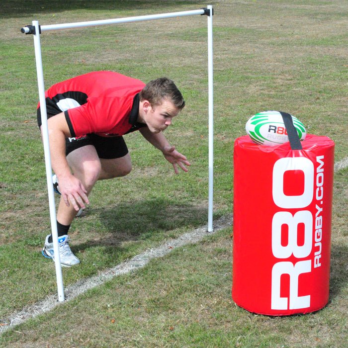 Rugby Tackle Height Training Set - Adjustable R80 for Defensive Drills & Skill Development | Perfect for Rugby Practice, Coaching, and Team Training Sessions